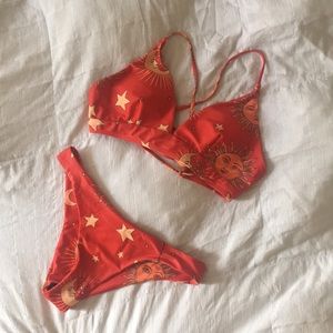 Zaful Sun and Stars Bikini Size M